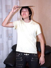 Twink DJ displaying his yummy teen bod and bottom