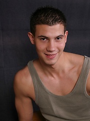 Cute college jock jacking off