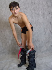Artful posing is not enough for this adorable twink â€“ he wants some action!