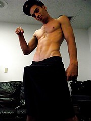 Straight latin boi Wilson jacking off