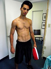 Straight latin boi Wilson jacking off