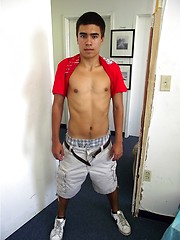 Straight latino boy jacking off