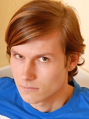 Sweet teen boy inserting fingers in own tight hole