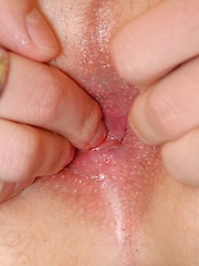 Sweet teen boy inserting fingers in own tight hole