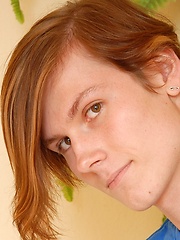 Sweet teen boy inserting fingers in own tight hole