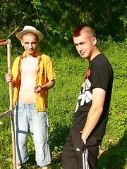 Farm boys Benj and Dane