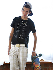Skater boy Axel Ducharme masturbation