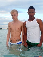 Beachside Fun Turns Into An Interracial Suck-Rim-&-Fuck-Fest For Two Horned-Up Twinks!