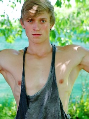 Cute and muscular Blake Orson is happy to show off his great body for you