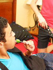 Licking The Creamy Lollipop